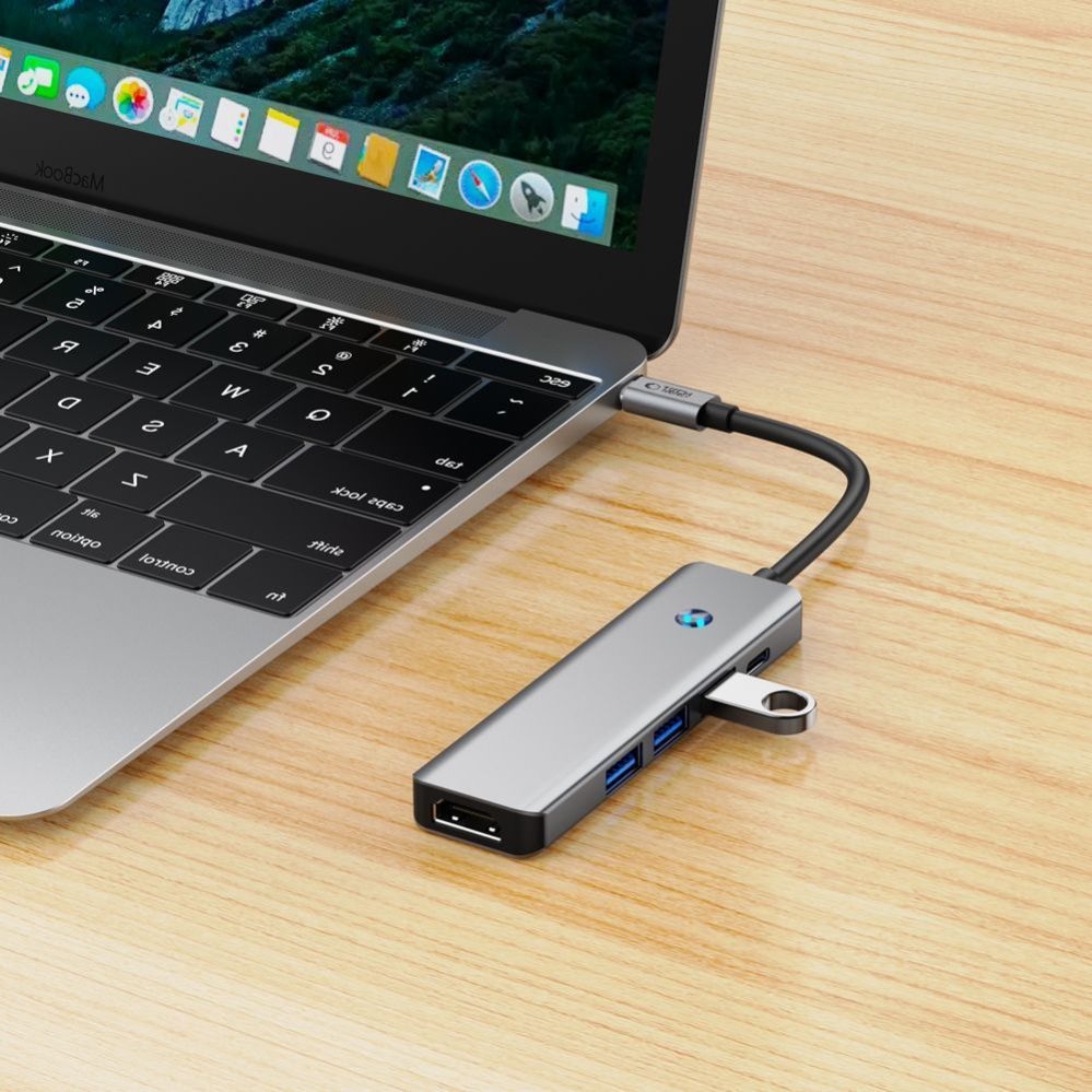 Other goods Tech-Protect Tech-Protect HB01 HUB Adapter 5in1 USB-C + USB3.0 + HDMI 4K 60Hz + PD100W - gray