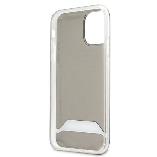 Citas preces Mercedes-Benz AMG Electroplate Black&White Case for iPhone 11 / XR 6.1" - Transparent