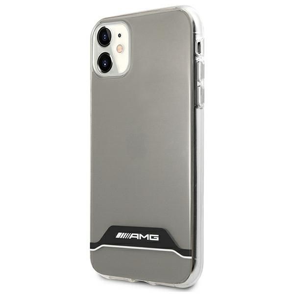 Citas preces Mercedes-Benz AMG Electroplate Black&White Case for iPhone 11 / XR 6.1" - Transparent