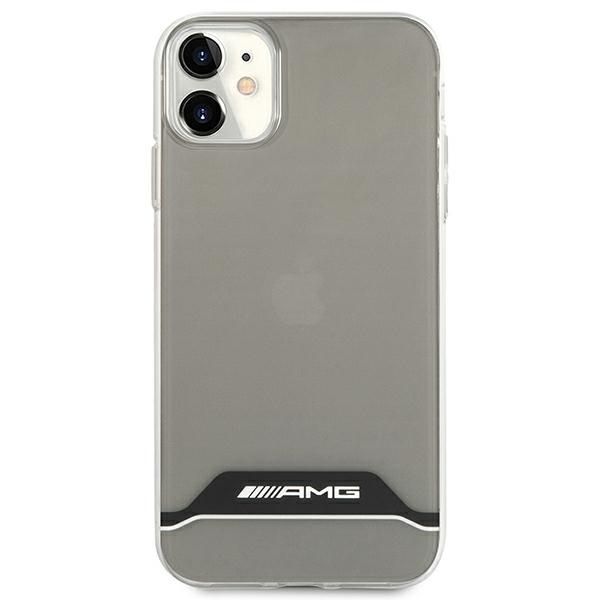 Citas preces Mercedes-Benz AMG Electroplate Black&White Case for iPhone 11 / XR 6.1" - Transparent