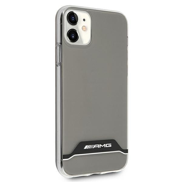 Citas preces Mercedes-Benz AMG Electroplate Black&White Case for iPhone 11 / XR 6.1" - Transparent