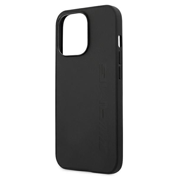 Citas preces Mercedes-Benz AMG Leather Hot Stamped Case for iPhone 13 Pro / 13 6.1" - Black