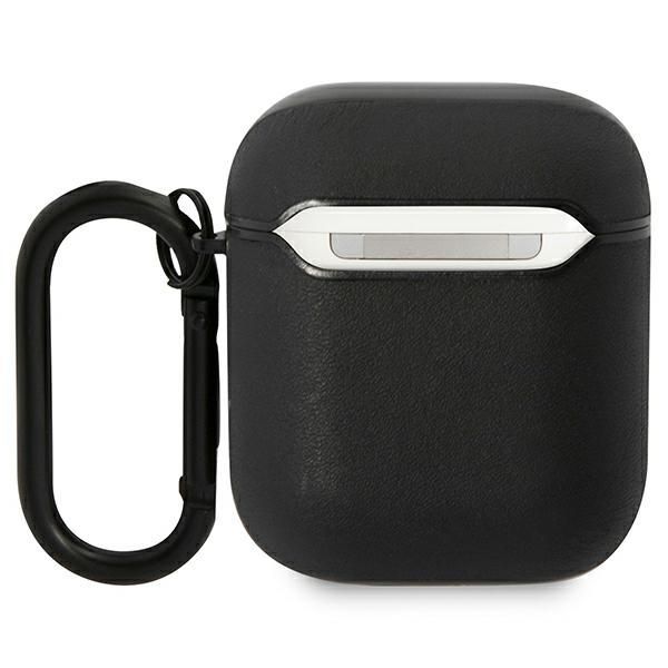 Citas preces BMW BMW Leather Color Lines Case for AirPods 1 / 2 - Black
