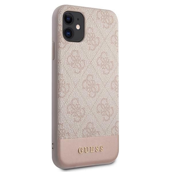 Citas preces Guess Guess 4G Stripe Collection Case for iPhone 11 / Xr 6.1" - Pink