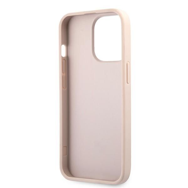 Citas preces Guess Guess 4G Big Metal Logo Case for iPhone 13 Pro / 13 6.1" - Pink