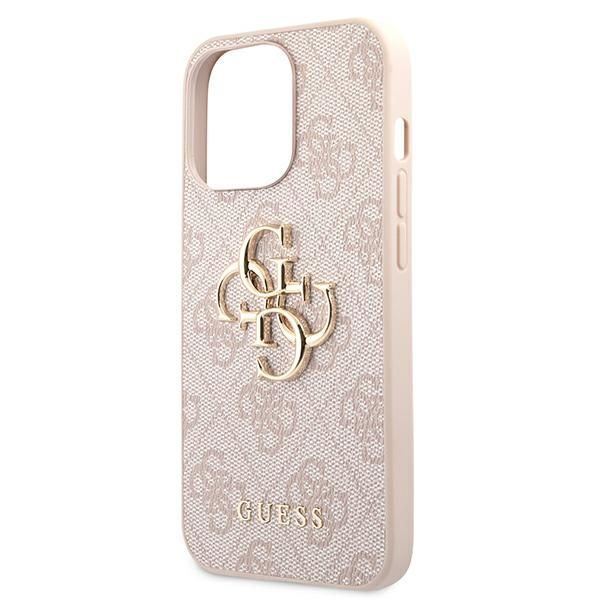 Citas preces Guess Guess 4G Big Metal Logo Case for iPhone 13 Pro / 13 6.1" - Pink