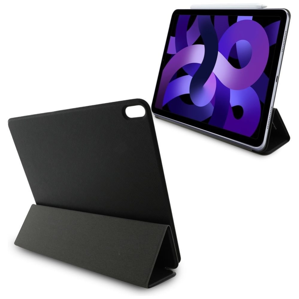 Citas preces Karl Lagerfeld Karl Lagerfeld Saffiano Magnetic Karl & Choupette iPad Air 13" 2024 Book Cover Case - Black