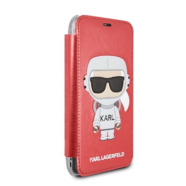 Citas preces Karl Lagerfeld Karl Lagerfeld Karl Space Cosmonaut iPhone X/XS Case - Red