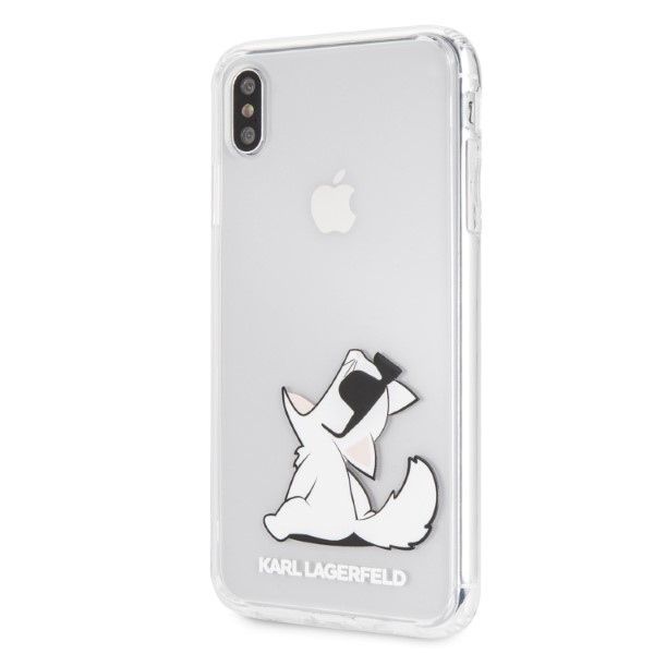 Kitos prekės Karl Lagerfeld Karl Lagerfeld Choupette Fun iPhone Xs Max Case - Transparent