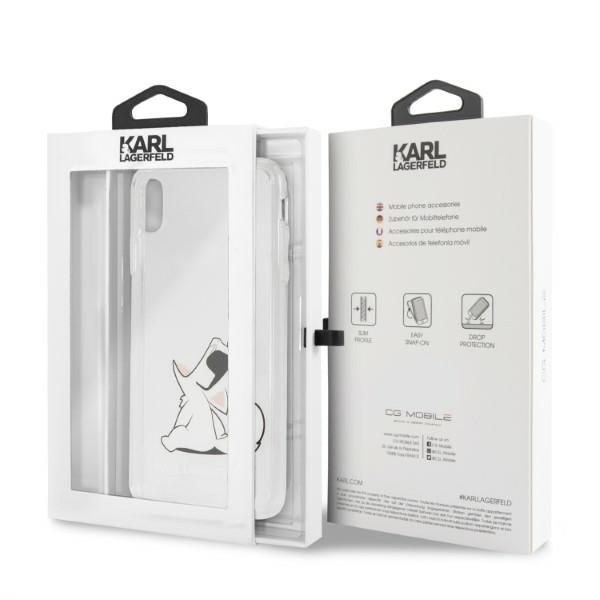 Kitos prekės Karl Lagerfeld Karl Lagerfeld Choupette Fun iPhone Xs Max Case - Transparent