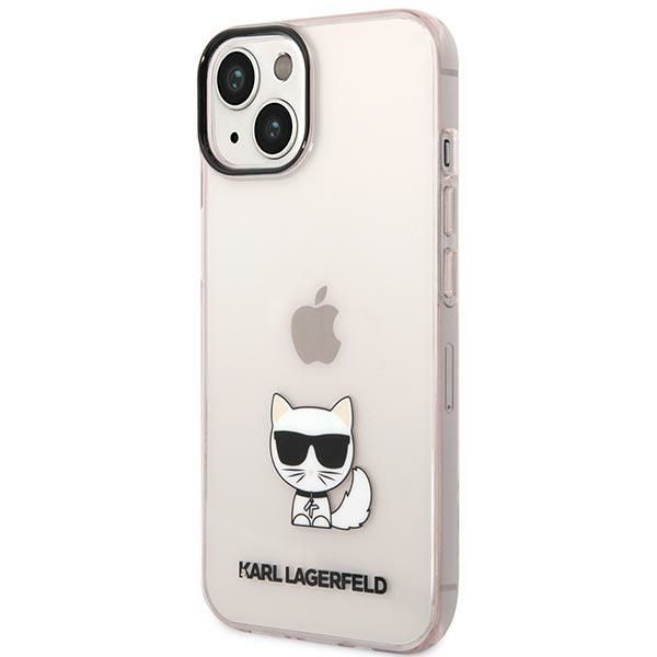Other goods Karl Lagerfeld Karl Lagerfeld Transparent Choupette Body Case for iPhone 14 Plus / 15 Plus 6.7" - Pink