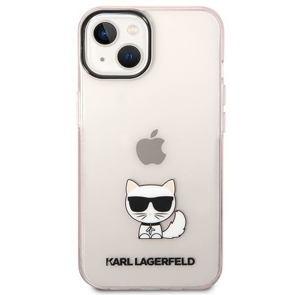 Other goods Karl Lagerfeld Karl Lagerfeld Transparent Choupette Body Case for iPhone 14 Plus / 15 Plus 6.7" - Pink