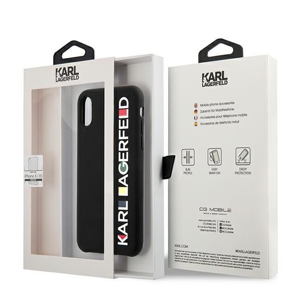 Kitos prekės Karl Lagerfeld Karl Lagerfeld Glossy Bauhaus iPhone X/XS Case - Black