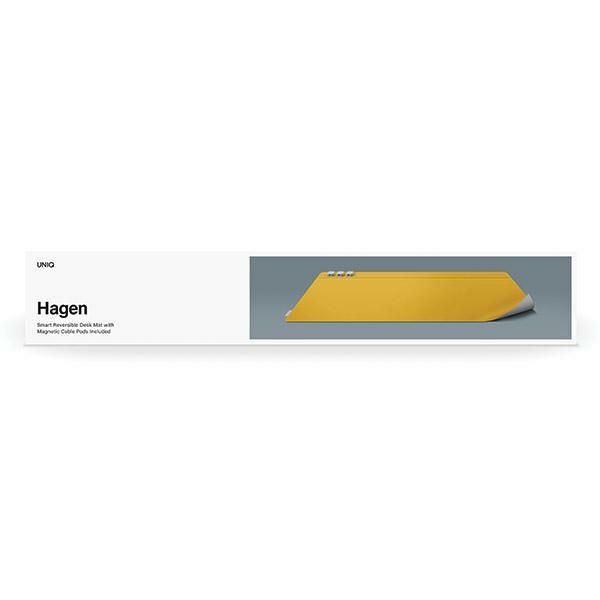 Citas preces UNIQ Uniq Hagen Magnetic Desk Pad Double-Sided Yellow-Gray