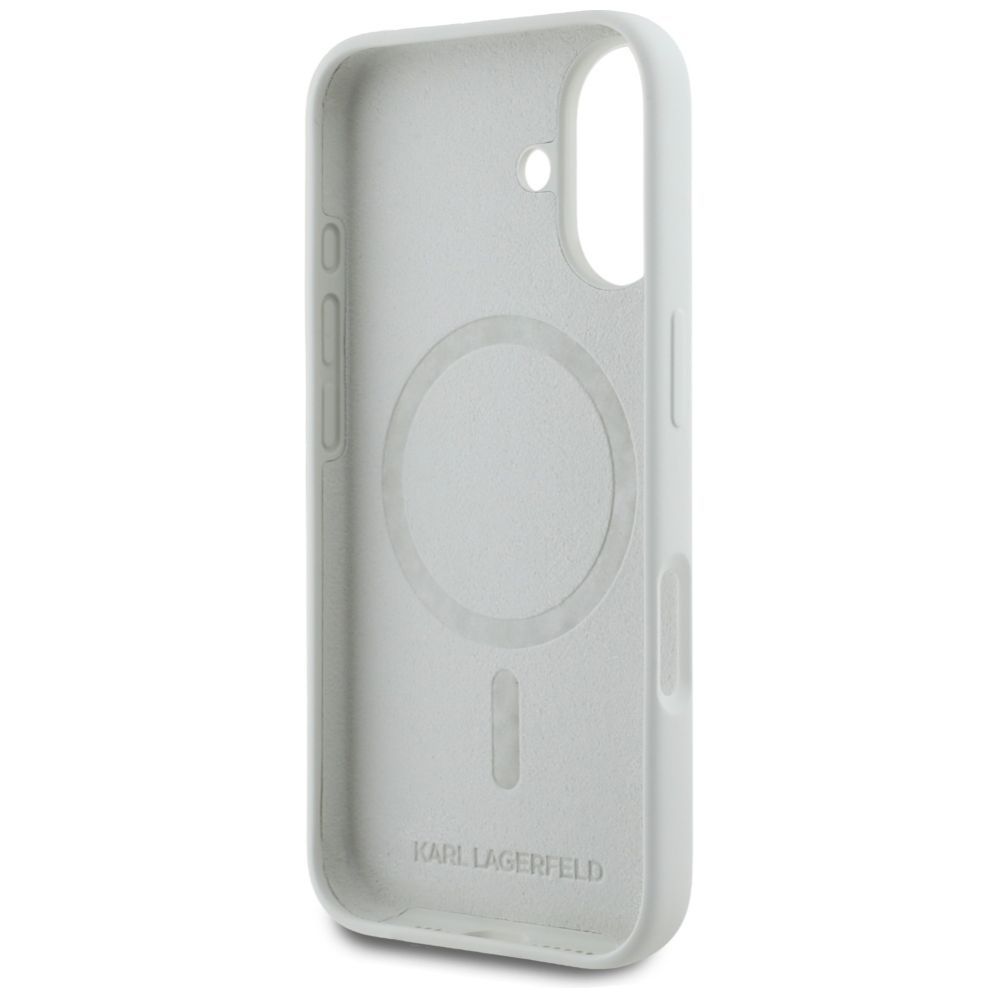 Other goods Karl Lagerfeld Karl Lagerfeld Silicone Double Heads And Circle MagSafe case for iPhone 16 beige