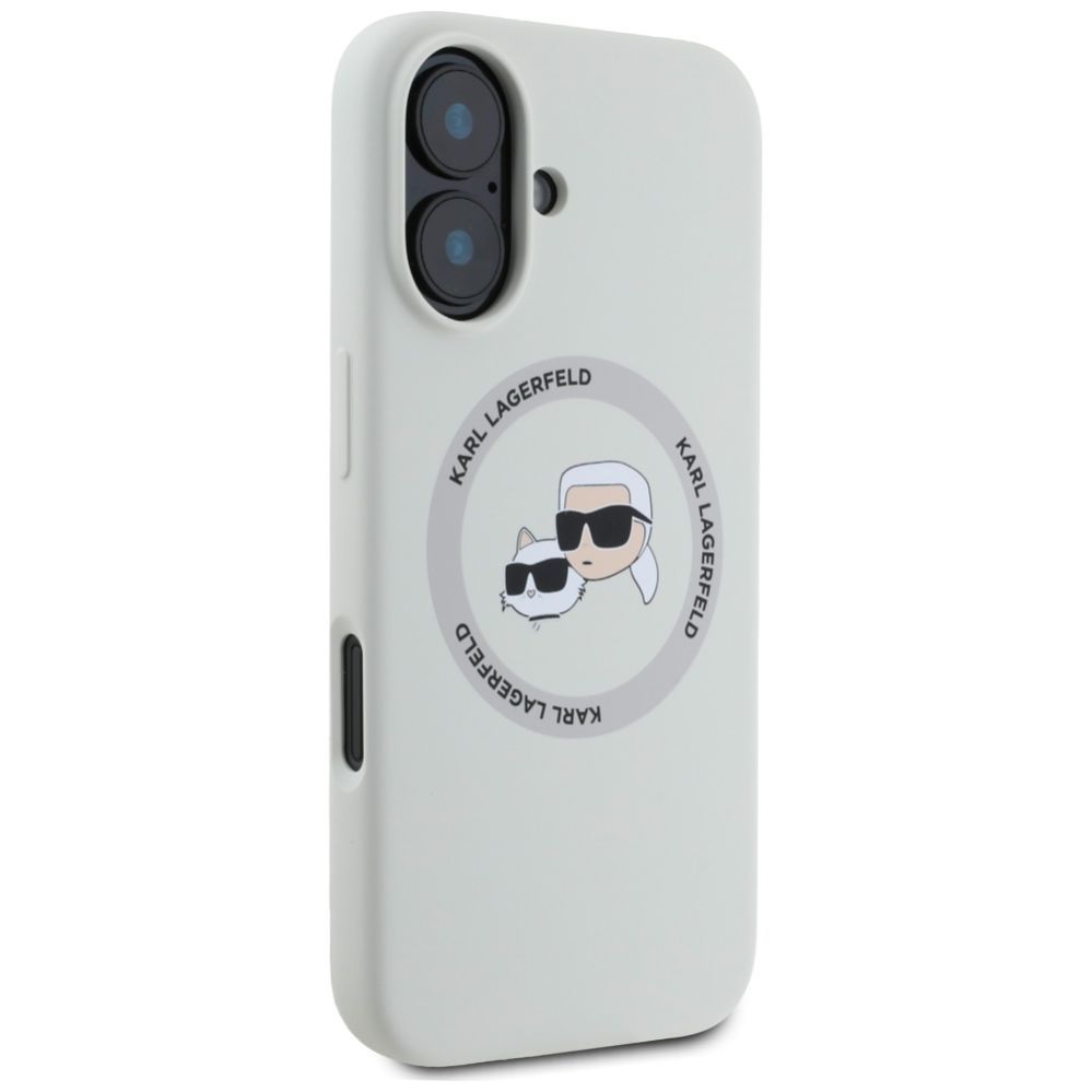 Other goods Karl Lagerfeld Karl Lagerfeld Silicone Double Heads And Circle MagSafe case for iPhone 16 beige