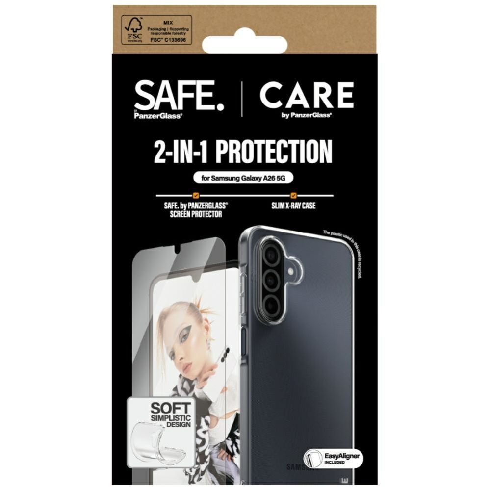 Citas preces Panzer Glass CARE by PanzerGlass Fashion 2in1 Case+Glass for Samsung Galaxy A26 5G - transparent
