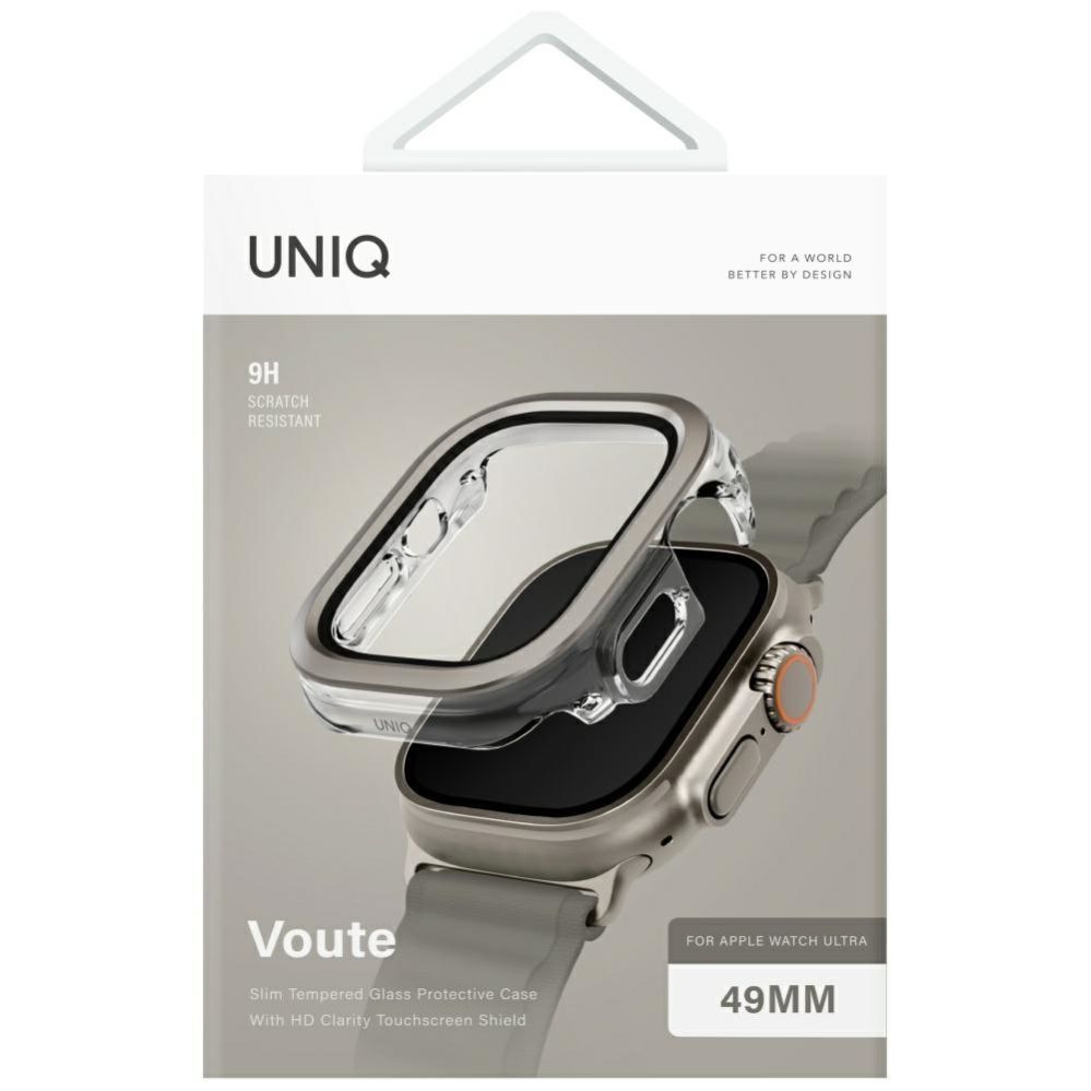 Citas preces UNIQ Uniq Voute case with tempered glass for Apple Watch Ultra 49 mm - silver