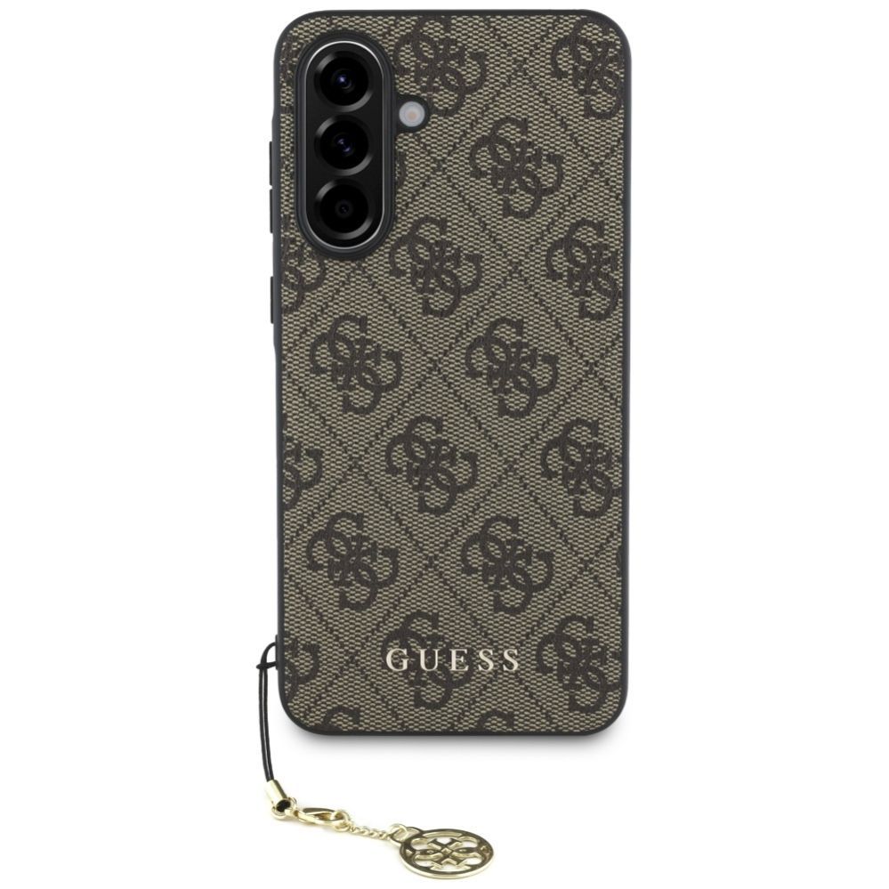 Citas preces Guess Guess 4G Charms Collection Case for Samsung Galaxy A56 - Brown