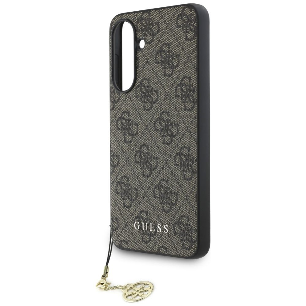 Citas preces Guess Guess 4G Charms Collection Case for Samsung Galaxy A56 - Brown