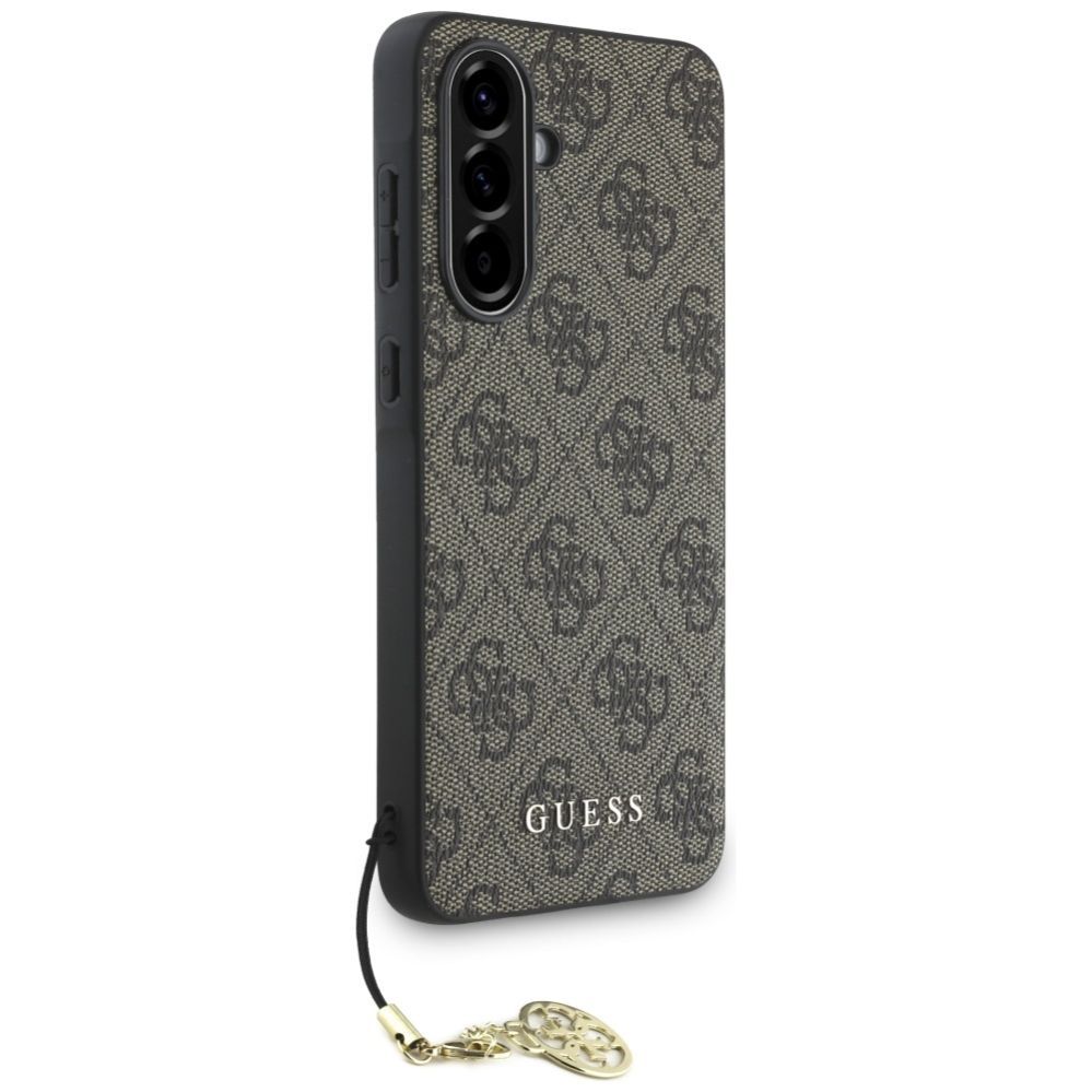 Citas preces Guess Guess 4G Charms Collection Case for Samsung Galaxy A56 - Brown