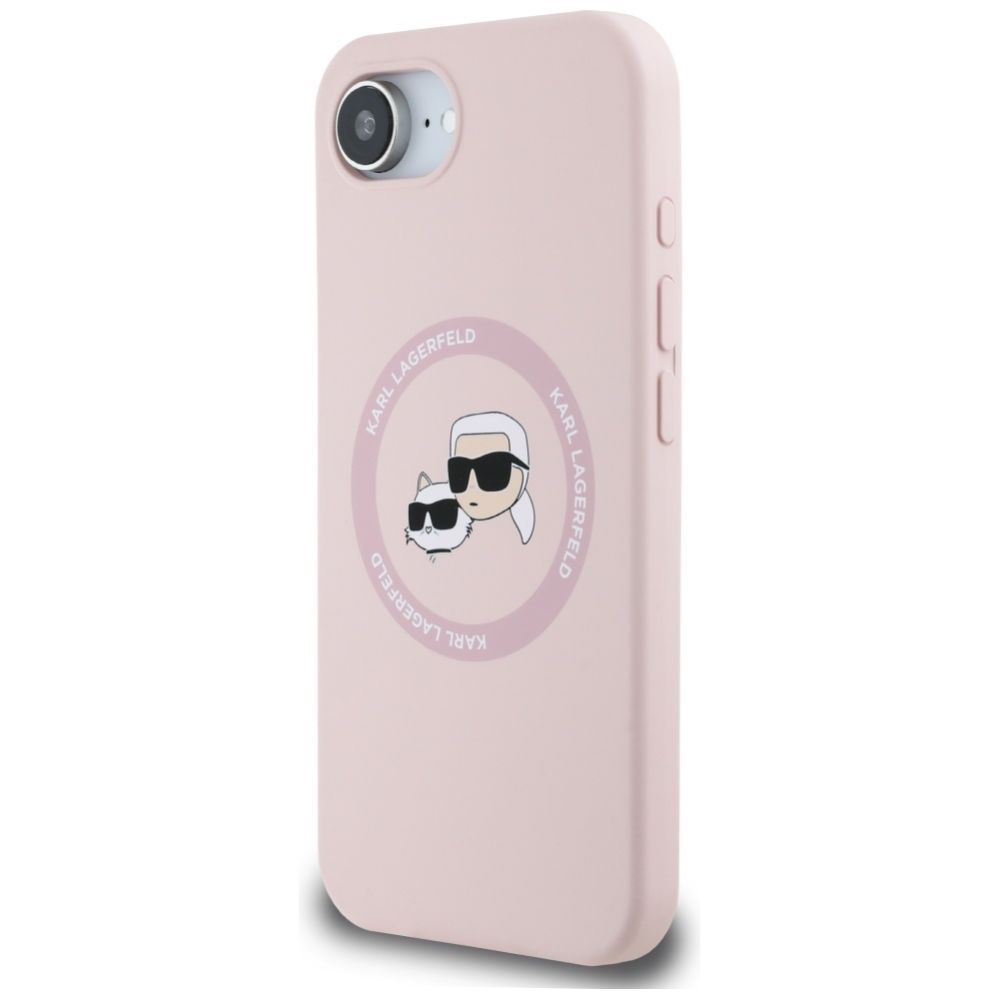 Other goods Karl Lagerfeld Karl Lagerfeld Silicone Karl&Choupette Heads MagSafe iPhone 16e Case - Pink