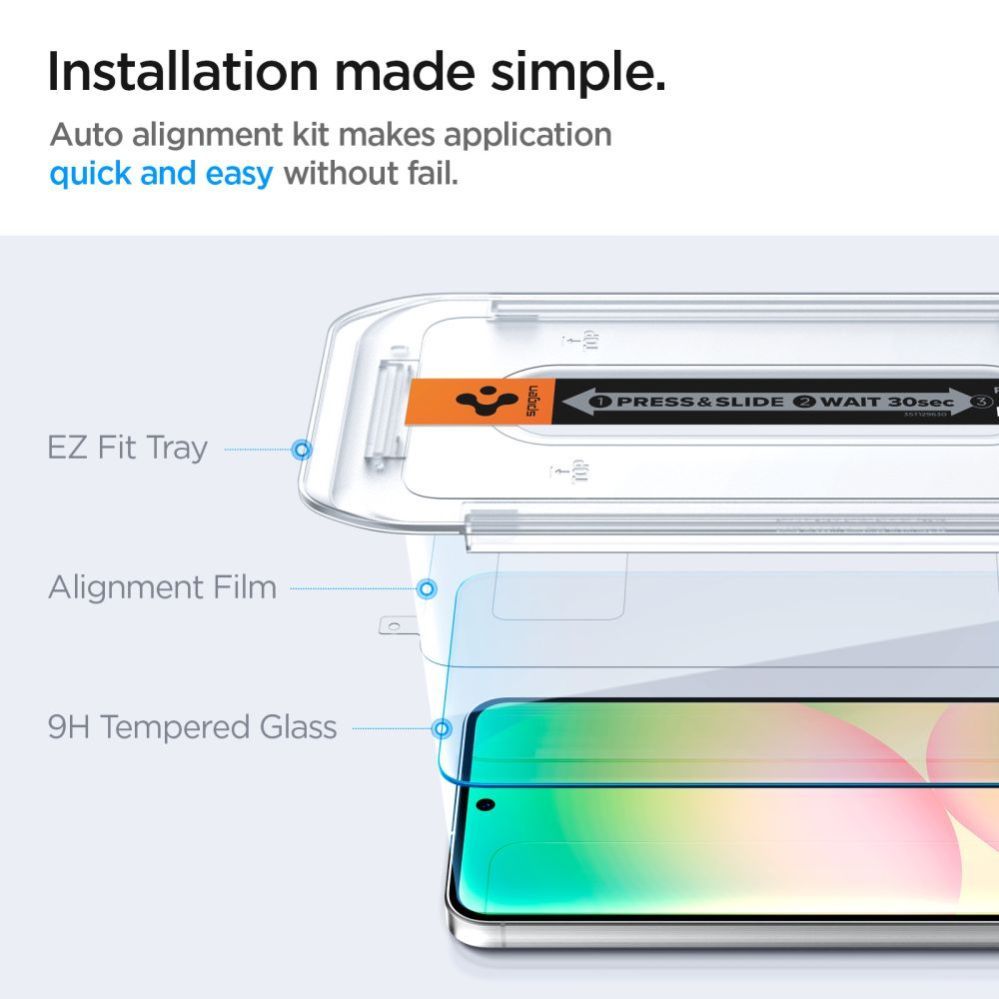 Kitos prekės Spigen Spigen Glas.tR EZ Fit Tempered Glass for Samsung Galaxy S24 FE (2 pcs.)