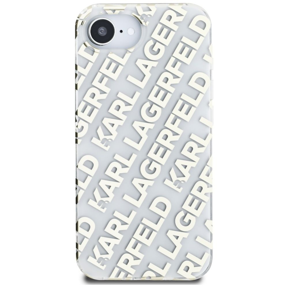 Citas preces Karl Lagerfeld Karl Lagerfeld IML Repeat Logo iPhone 16e Case - Gold