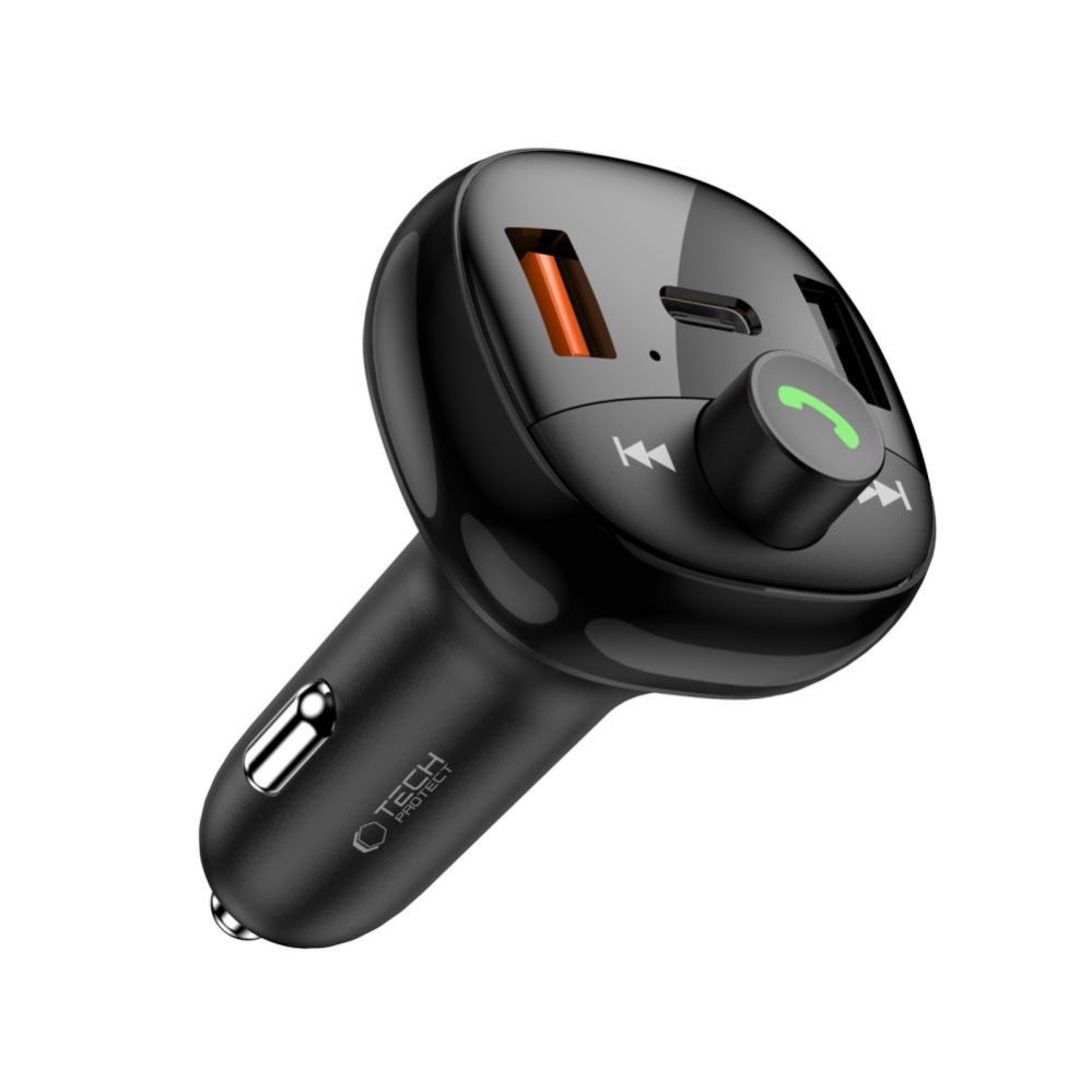 Other goods Tech-Protect Tech-Protect CC06 3-port PD72W car charger with transmitter - black