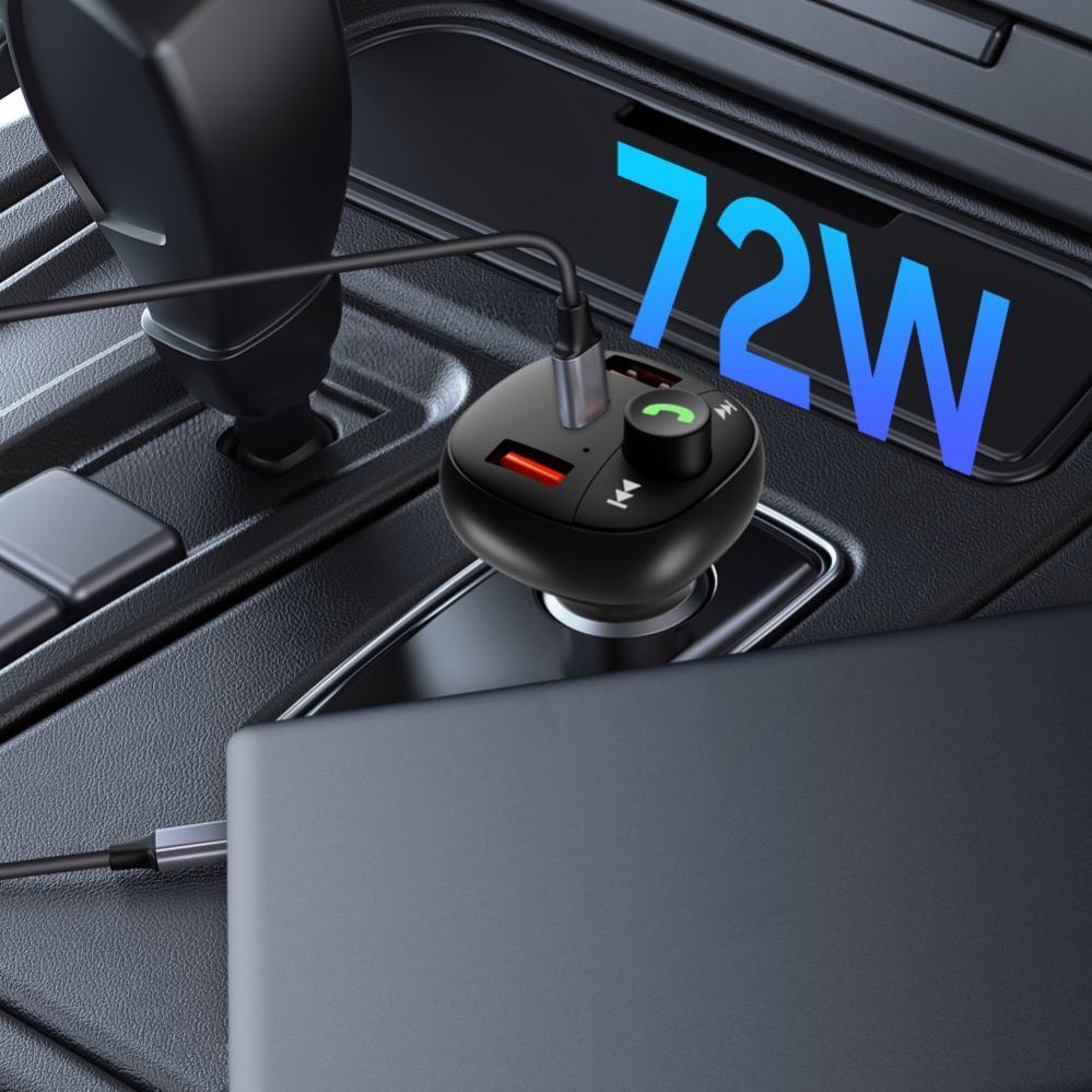 Other goods Tech-Protect Tech-Protect CC06 3-port PD72W car charger with transmitter - black