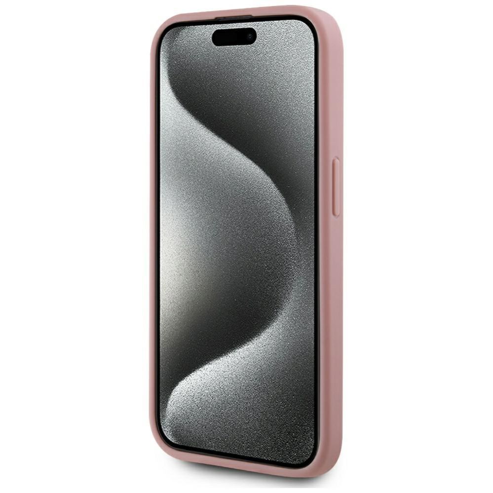 Other goods Karl Lagerfeld Karl Lagerfeld Wrinkled Metal Signature iPhone 15 Pro Max Case - Pink