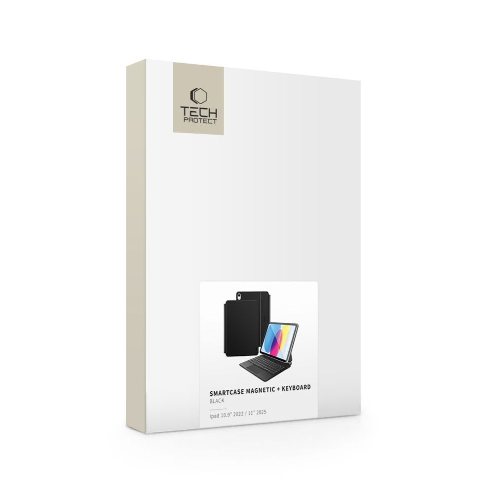 Kitos prekės Tech-Protect Tech-Protect Smartcase Magnetic with Keyboard for iPad 10.9” 2022 / iPad 11” 2025 - Black