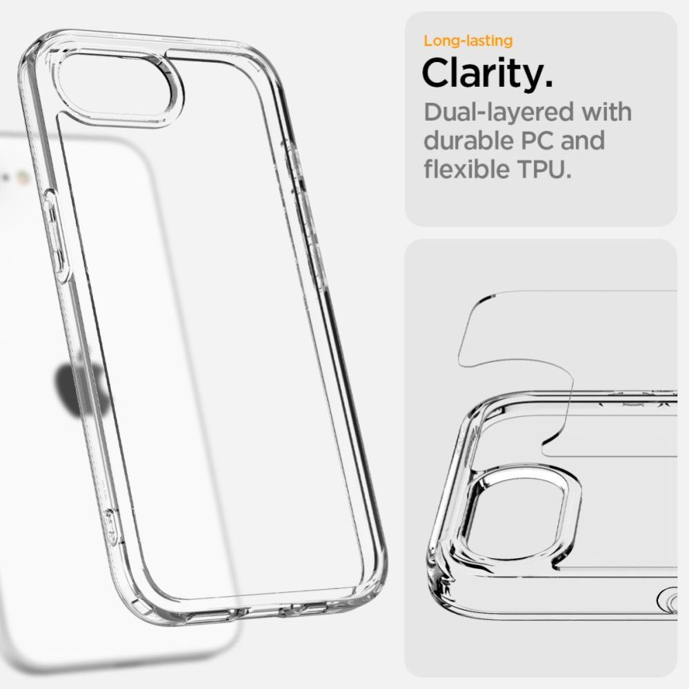 Citas preces Spigen Spigen Ultra Hybrid iPhone 16e Case - Clear