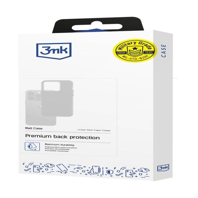 Muud kaubad 3MK 3mk Matt Case for Motorola Moto Edge 60 / 60 Fusion - Matte Black
