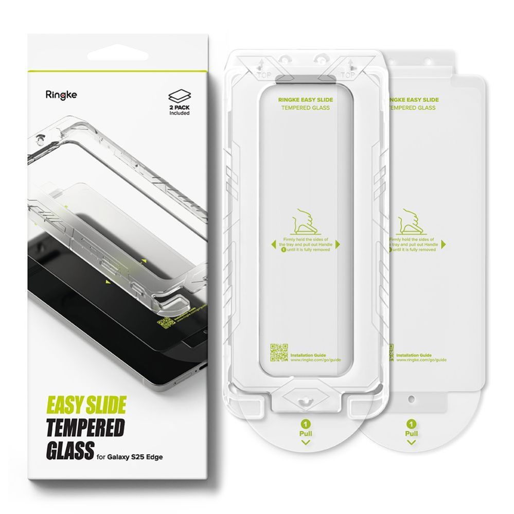 Muud kaubad Ringke Ringke Easy Slide 2-pack tempered glass for Samsung Galaxy S25 Edge - transparent