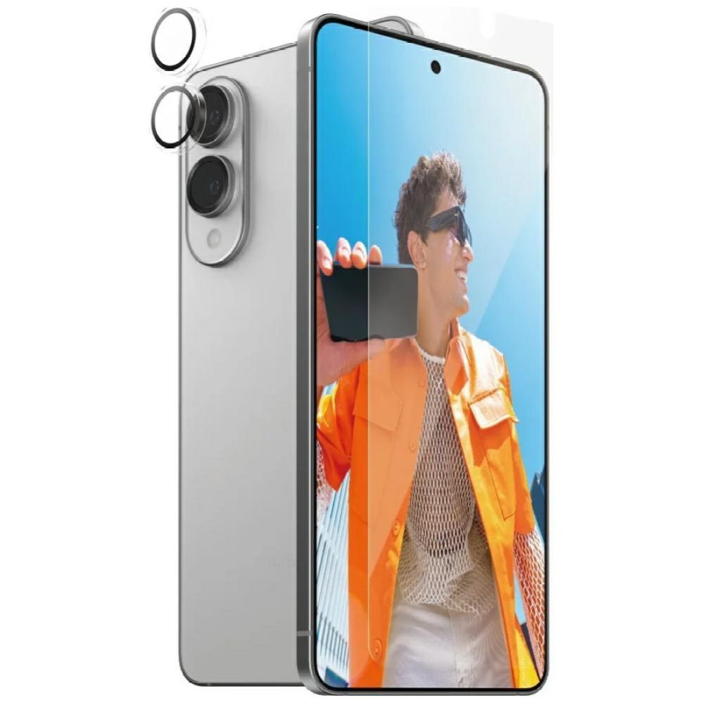 Citas preces Panzer Glass PanzerGlass Hoops+UWF 2in1 Glass+Lens for Samsung Galaxy S25 Edge - transparent