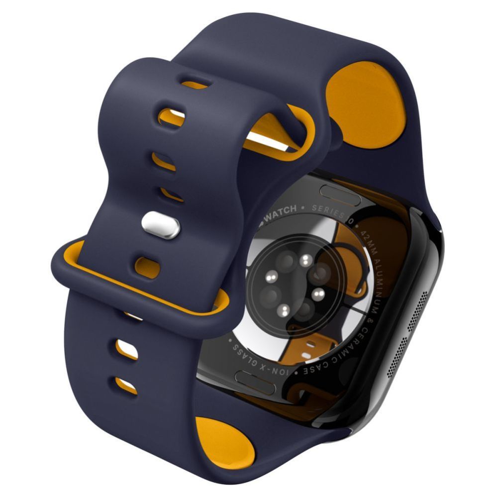 Citas preces Spigen Spigen Nano Pop Strap for Apple Watch 40/41/42 mm - Navy Blue/Orange