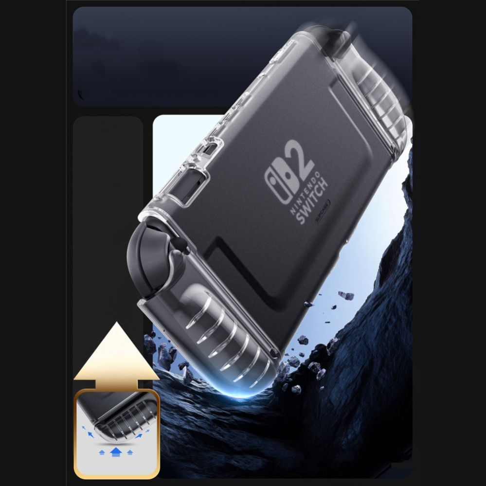 Citas preces Supcase Supcase Crystal Case for Nintendo Switch 2 - Transparent