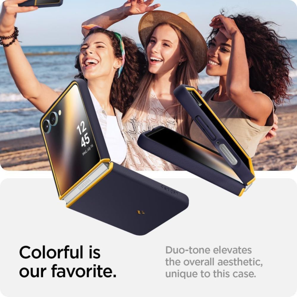 Muud kaubad Spigen Nano Pop Mag MagSafe Case for Samsung Galaxy Z Flip 7 - Navy Blue and Yellow