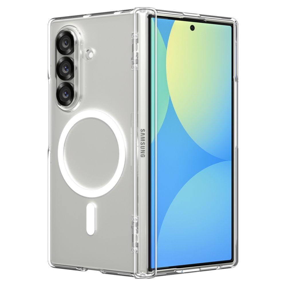 Citas preces Spigen Spigen Tough Armor Pro Mag MagSafe Case for Samsung Galaxy Z Fold 7 - Clear and White