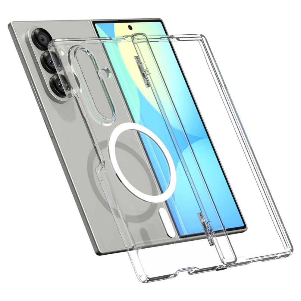 Citas preces Spigen Spigen Tough Armor Pro Mag MagSafe Case for Samsung Galaxy Z Fold 7 - Clear and White