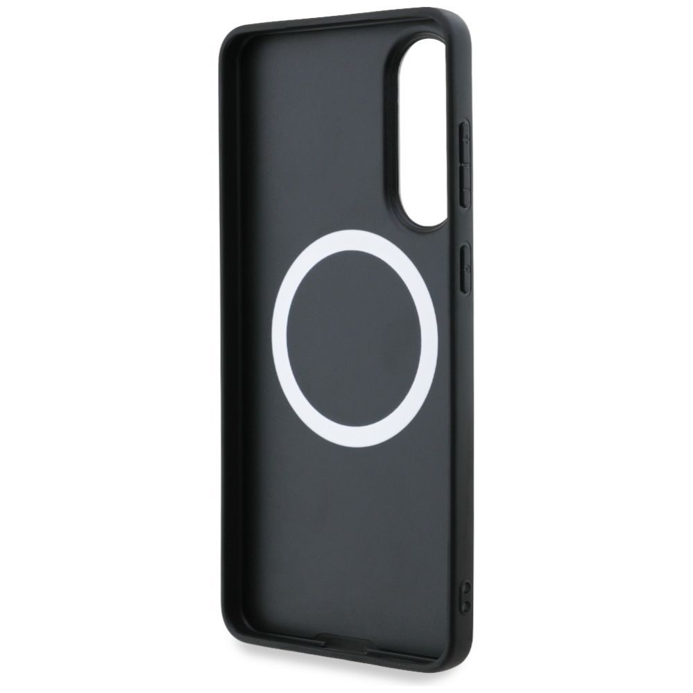 Muud kaubad BMW BMW Leather Oversized Stripes MagSafe case for Samsung Galaxy S25 Edge - black