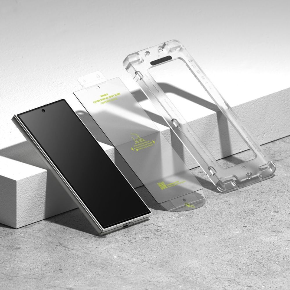 Citas preces Ringke Ringke Cover Display Easy Slide Tempered Glass 2-pack for Samsung Galaxy Z Fold 7 - Transparent