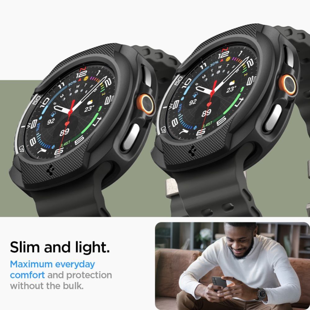 Citas preces Spigen Spigen Liquid Air Case for Samsung Galaxy Watch 8 Classic 46mm - Black