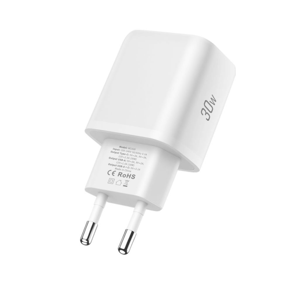 Other goods Tech-Protect Tech-Protect NCA30 PD 30W QC3.0 USB-A / USB-C Wall Charger + USB-C / USB-C Cable 100cm - White