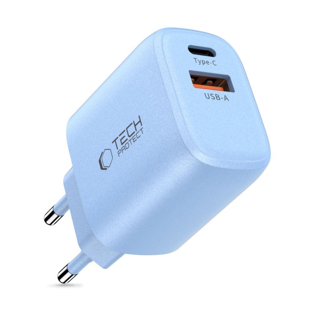 Other goods Tech-Protect Tech-Protect NCA30 PD 30W QC3.0 USB-A / USB-C Wall Charger - Blue