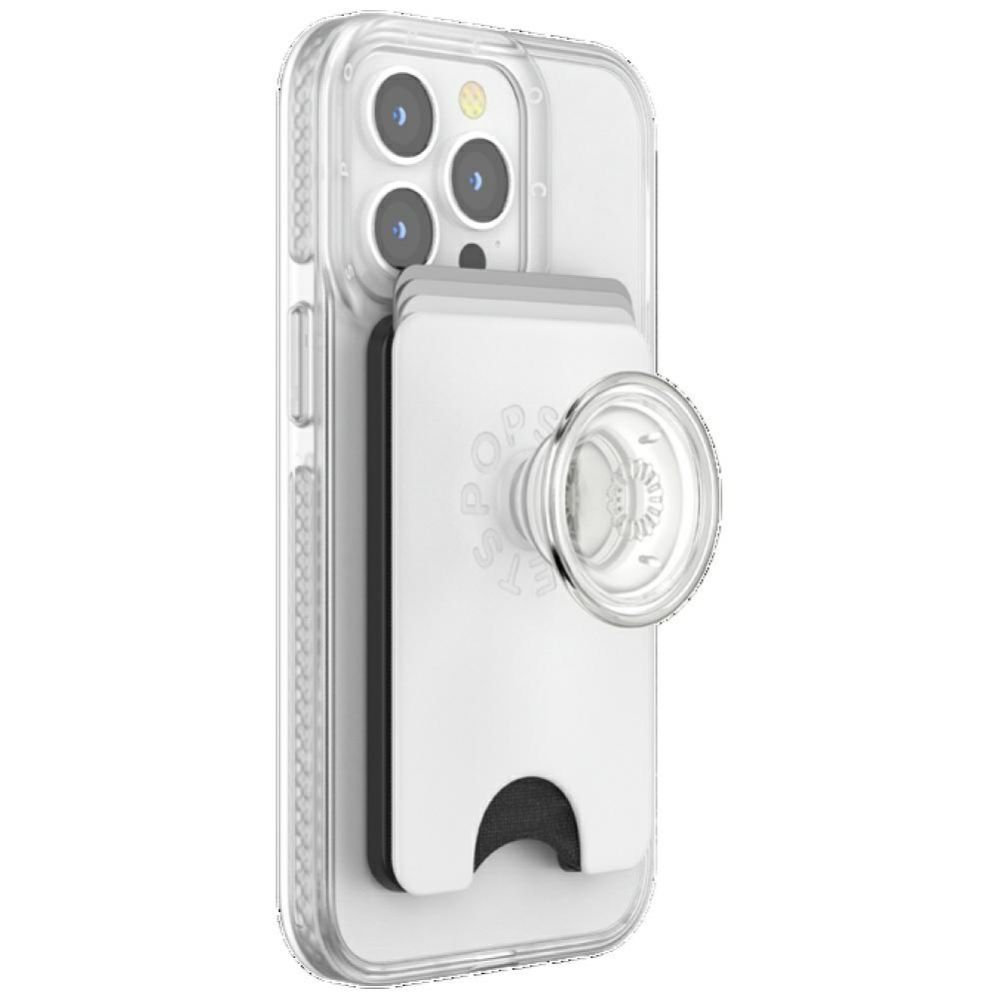 Other goods Popsockets Popsockets PopWallet+ PopGrip PW+ MS G2 MagSafe Wallet Phone Holder and Stand, White and Transparent