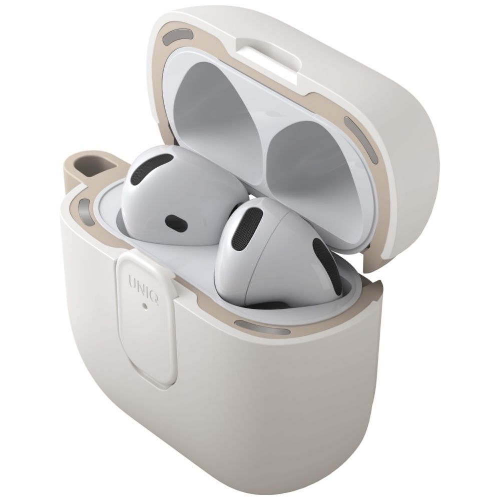 Citas preces UNIQ Uniq Clyde Lock Case for AirPods 4 - Beige