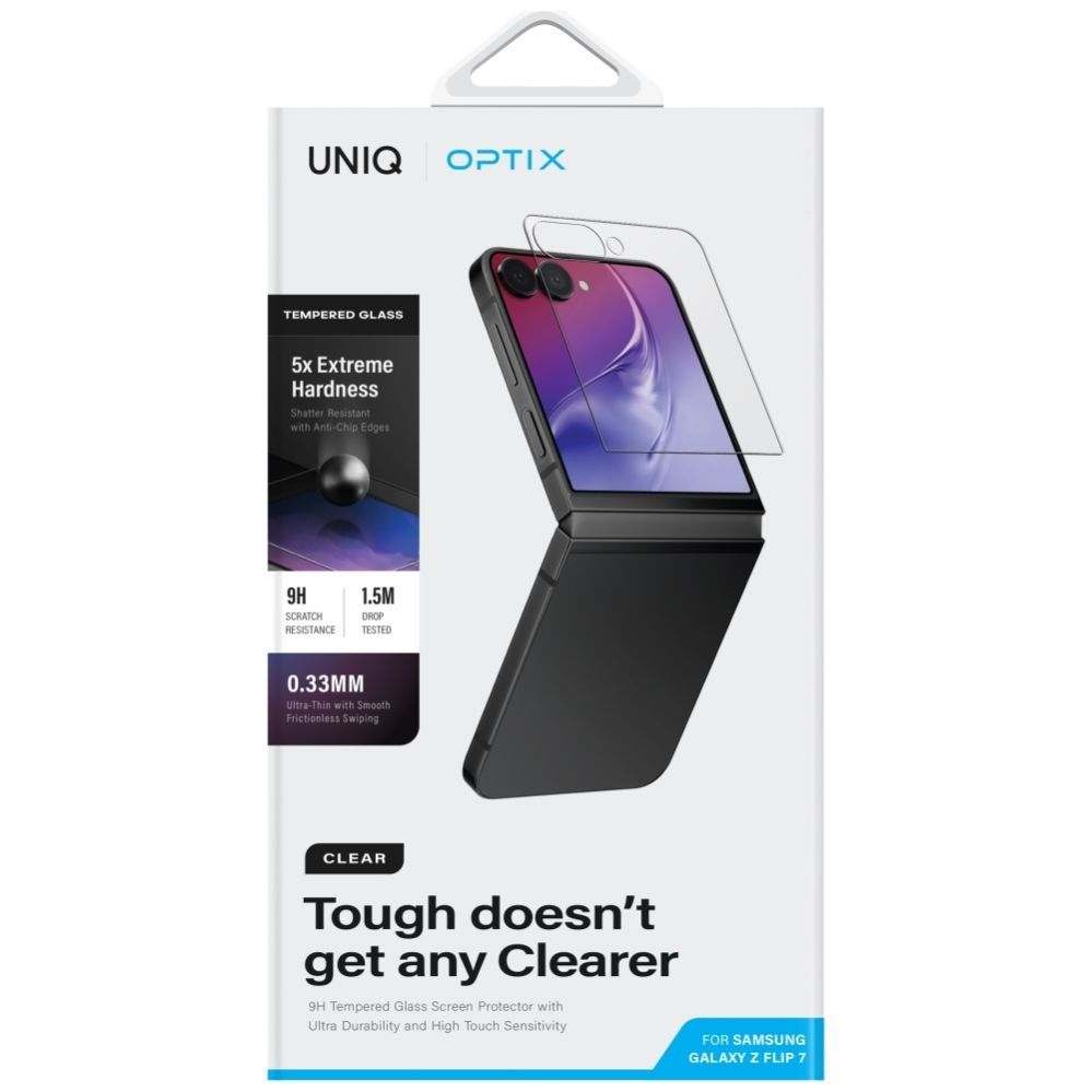 Muud kaubad UNIQ Uniq Optix Clear Tempered Glass for Samsung Galaxy Z Flip 7