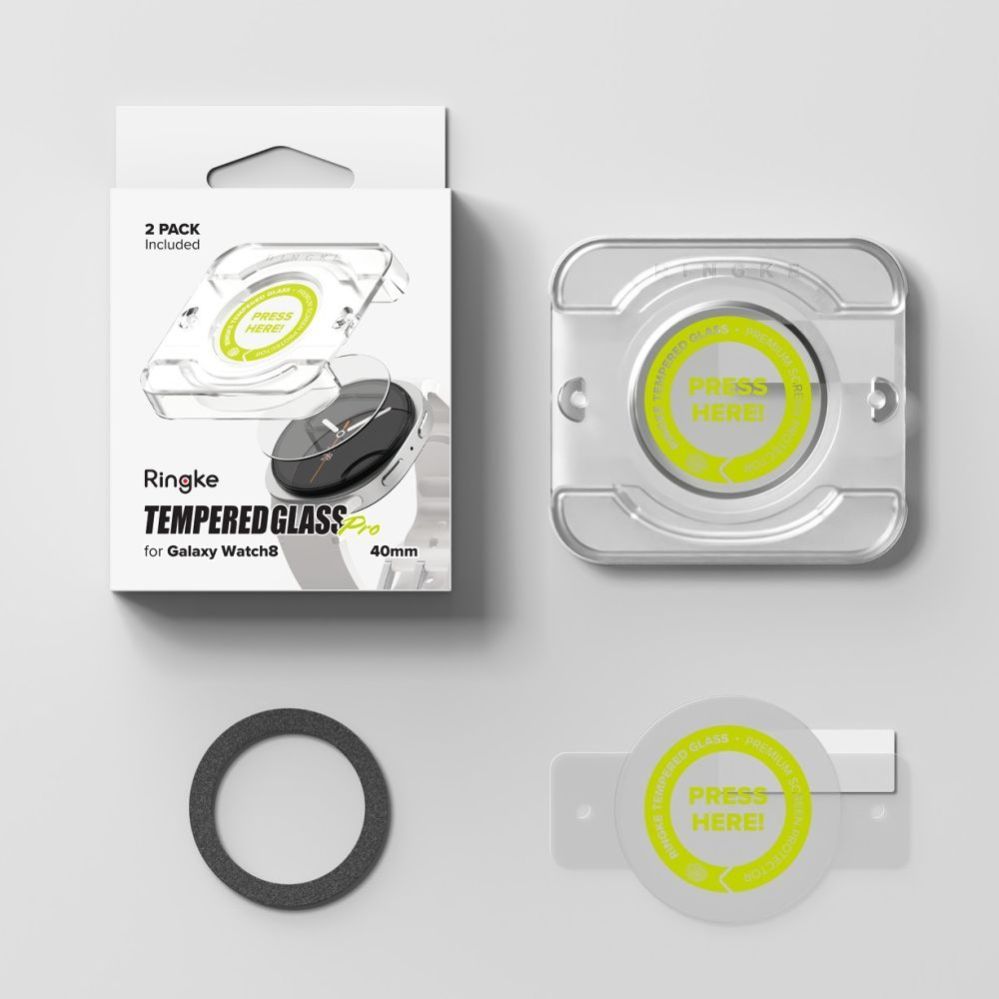 Muud kaubad Ringke Ringke Tempered Glass Pro 2-pack for Samsung Galaxy Watch 8 40mm - Clear